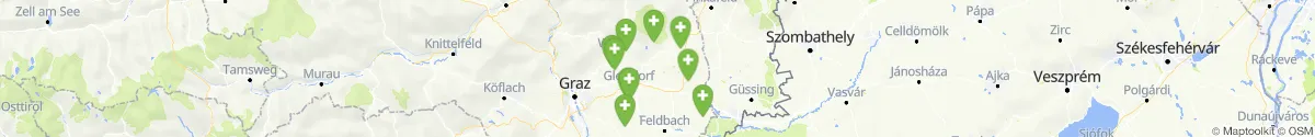 Kartenansicht für Apotheken-Notdienste in der Nähe von Großsteinbach (Hartberg-Fürstenfeld, Steiermark)
